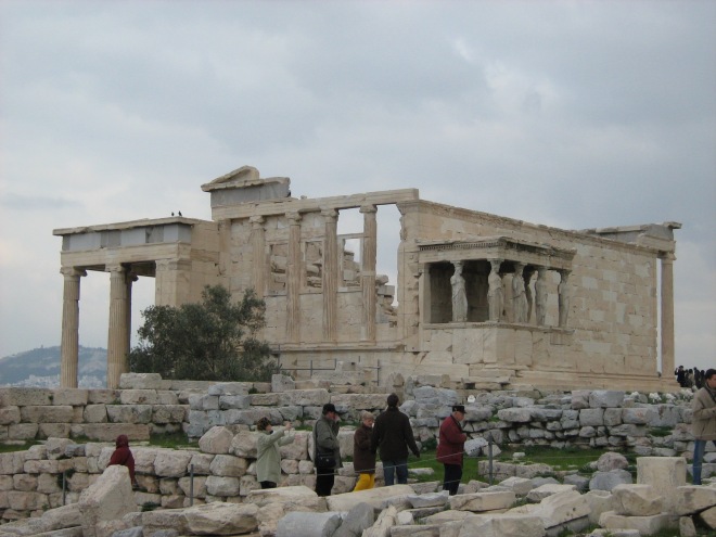 cariatide, templu, Acropole